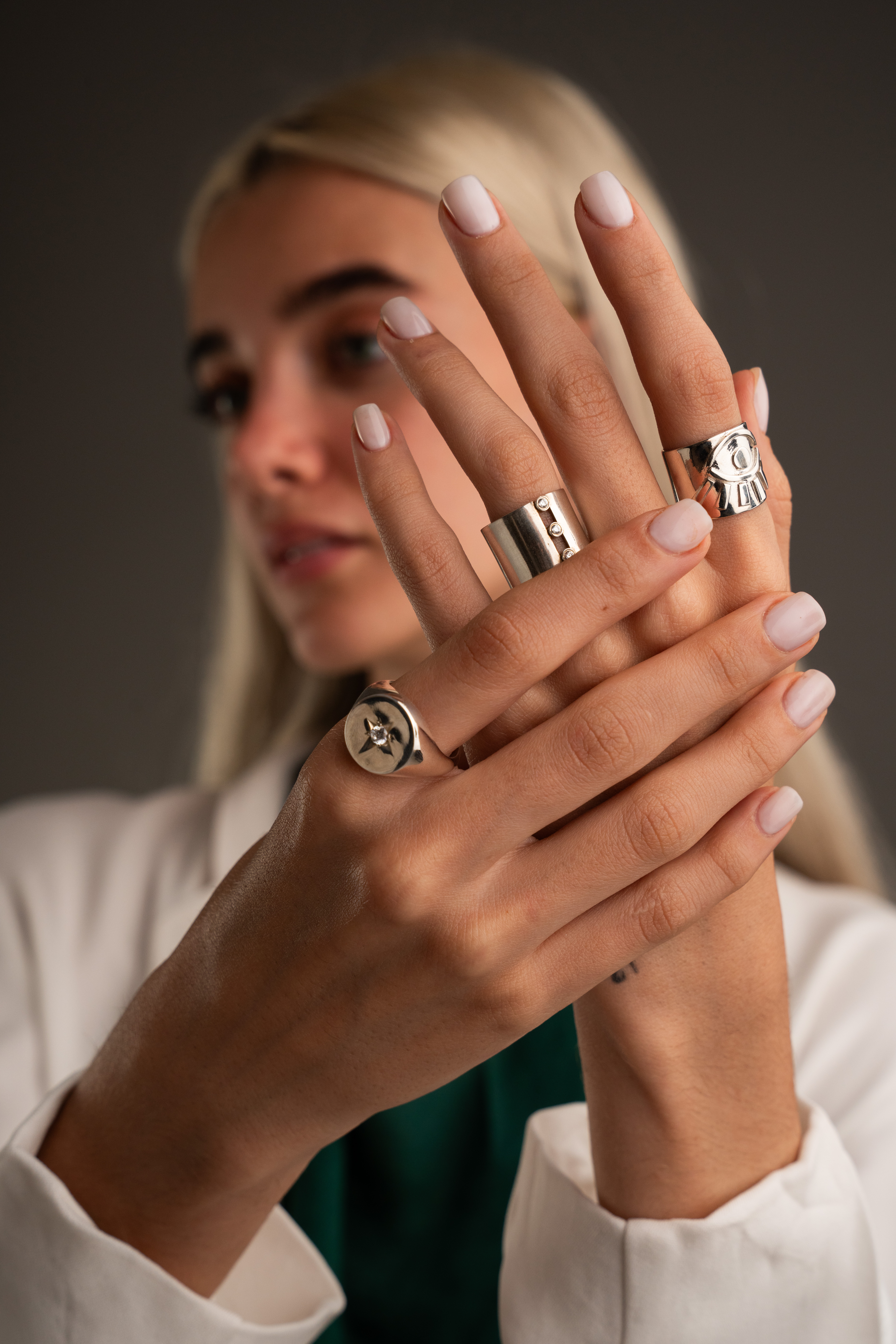 Jewelry Editorial — Light as Identity project frame