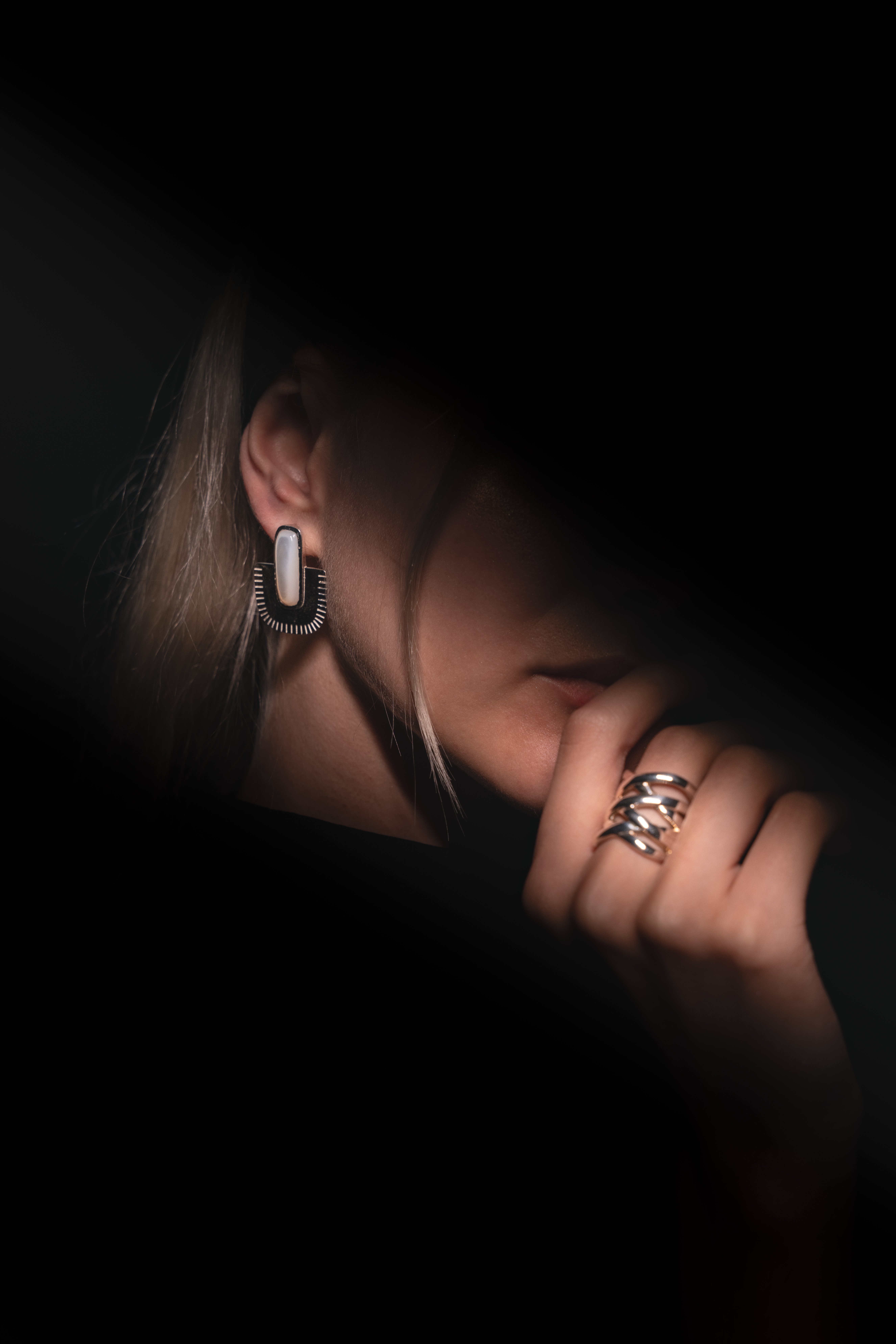 Jewelry Editorial — Light as Identity project frame